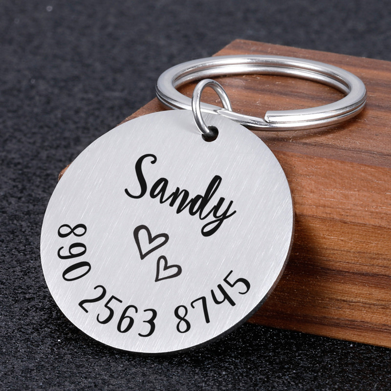 Anti-lost ID oznaka Ogrlica za pse Personalizirana ID oznaka za kućne ljubimce Ugravirana identifikacijska oznaka za kućnog ljubimca Naziv za mačku Štene Oznaka za ogrlicu prilagođenog imena Dodaci za kućne ljubimce