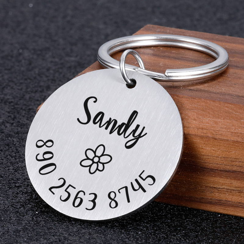 Anti-lost ID oznaka Ogrlica za pse Personalizirana ID oznaka za kućne ljubimce Ugravirana identifikacijska oznaka za kućnog ljubimca Naziv za mačku Štene Oznaka za ogrlicu prilagođenog imena Dodaci za kućne ljubimce