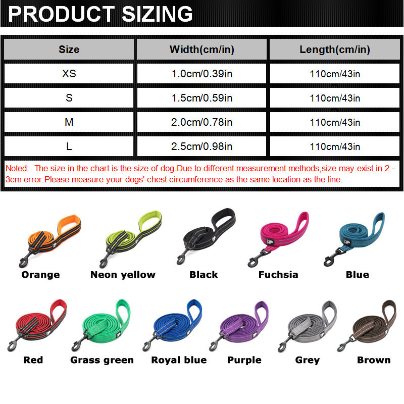 Truelove pehme polsterdatud võrgust koerarihm 3M peegeldav nailonist koerarihm, 11 värvi 110 cm pikkus jalutustreening