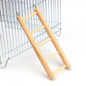 Koka putnu kāpnes 5/7 pakāpienu papagaiļa kāpnes kāpšanas rotaļlieta elastīga putnu būrīša aksesuāri dekorācija kabatas papagailim Jauns