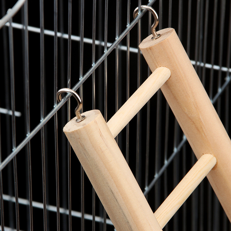 Koka putnu kāpnes 5/7 pakāpienu papagaiļa kāpnes kāpšanas rotaļlieta elastīga putnu būrīša aksesuāri dekorācija kabatas papagailim Jauns