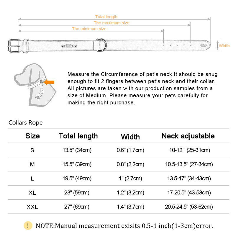 Guler personalizat pentru câini Guler personalizat din piele pentru câini Guler interior căptușit pentru identificarea animalelor de companie pentru câini mici, mijlocii mari, Pitbull Bulldog