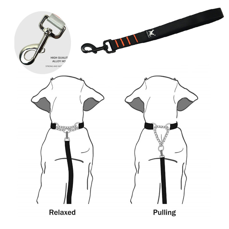Lesă durabilă pentru câini, nailon, lesă scurtă de dresaj pentru animale de companie, pentru pisici, câini, plimbări în aer liber, frânghie de tracțiune pentru câini, centură de siguranță pentru mașină.
