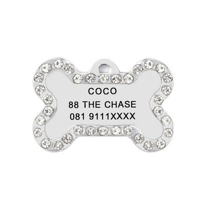 Etichete de identificare personalizate pentru animale de companie gravate cu numele animalului de companie Număr Adresă pisică zgarda câine pandantiv pentru animale de companie cățeluș colier pisică accesorii guler