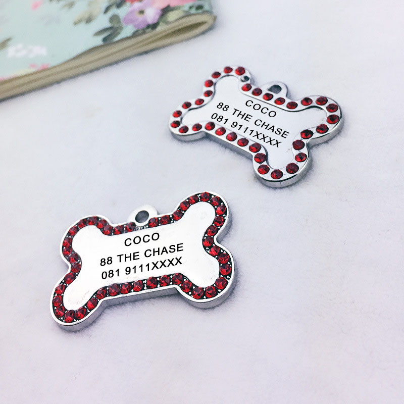 Etichete de identificare personalizate pentru animale de companie gravate cu numele animalului de companie Număr Adresă pisică zgarda câine pandantiv pentru animale de companie cățeluș colier pisică accesorii guler