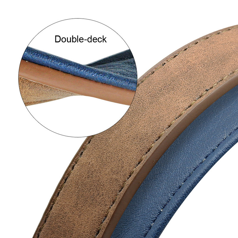 Ādas suņu pavada 4 pēdu suņu pavada 2 slāņu mājdzīvnieku suņu pavadas ar polsterētu rokturi vidēji lielu suņu pastaigu apmācībai