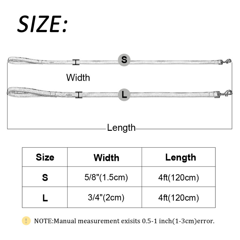 Ādas suņu pavada 4 pēdu suņu pavada 2 slāņu mājdzīvnieku suņu pavadas ar polsterētu rokturi vidēji lielu suņu pastaigu apmācībai