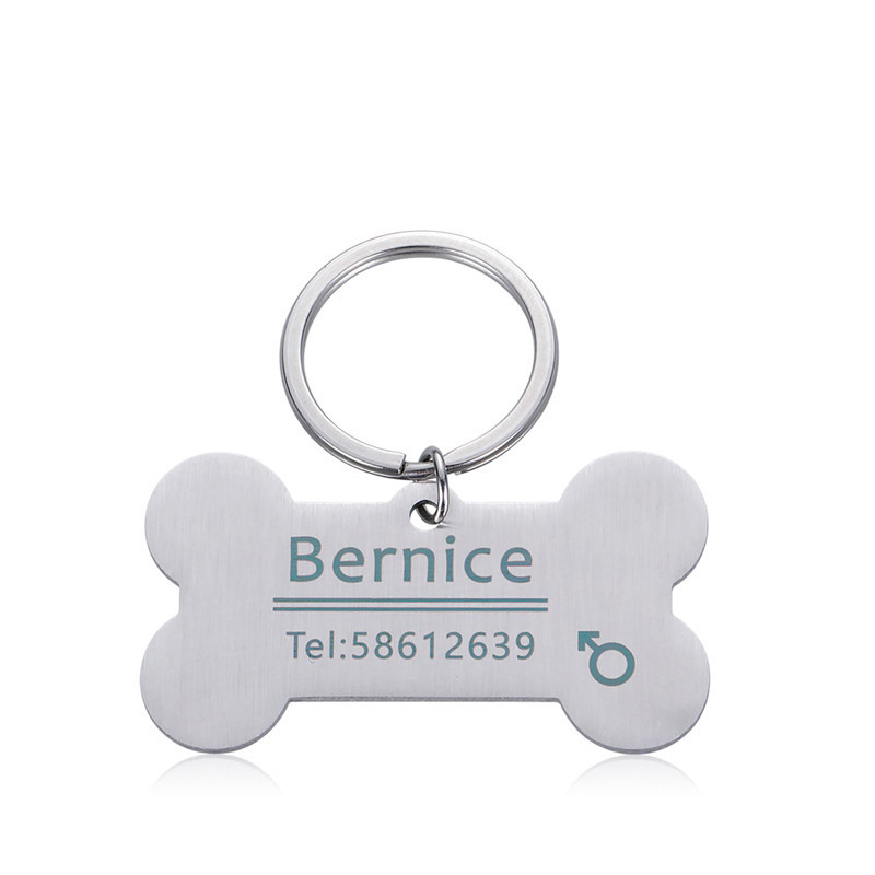 Etichetă personalizată de identificare pentru animale de companie, gravată cu nume de identificare pentru animale de companie, pentru pisică, cățeluș, etichetă de guler de câine, pandantiv din oțel inoxidabil, accesorii pentru animale de companie.