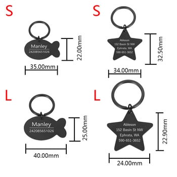 Персонализирано гравирано котка, куче, идентификационен етикет за домашни любимци, куче, нашийник против изгубване, чар, име на домашен любимец, нашийник, кученце, котка, аксесоари за нашийник за кучета