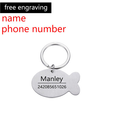 Personalizēta iegravēta kaķa suns mājdzīvnieka identifikācijas zīme suns pret nozaudēšanu apkakles piekariņš mājdzīvnieka vārda apkakles siksna kucēns kaķa kaklasiksnas aksesuāri sunim