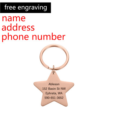 Personalizēta iegravēta kaķa suns mājdzīvnieka identifikācijas zīme suns pret nozaudēšanu apkakles piekariņš mājdzīvnieka vārda apkakles siksna kucēns kaķa kaklasiksnas aksesuāri sunim