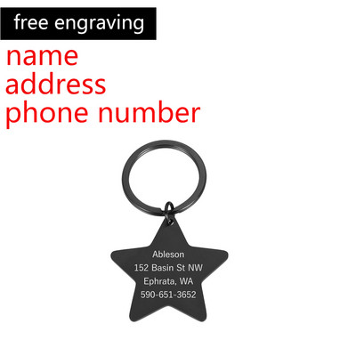 Personalizēta iegravēta kaķa suns mājdzīvnieka identifikācijas zīme suns pret nozaudēšanu apkakles piekariņš mājdzīvnieka vārda apkakles siksna kucēns kaķa kaklasiksnas aksesuāri sunim