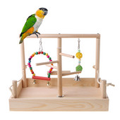 Bird Parrot Swing Αναρρίχηση Σκάλα Επιτραπέζια Βάση Παιχνίδι Ξύλινη Παιδική Χαρά Εκπαίδευση Πλατφόρμα Πέρκα