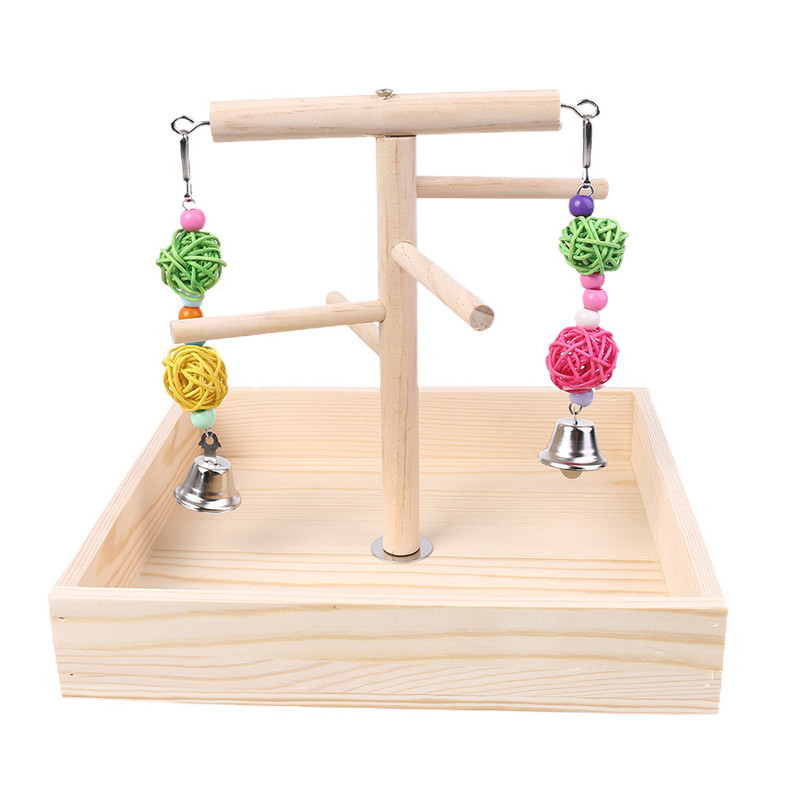 Bird Parrot Swing Αναρρίχηση Σκάλα Επιτραπέζια Βάση Παιχνίδι Ξύλινη Παιδική Χαρά Εκπαίδευση Πλατφόρμα Πέρκα