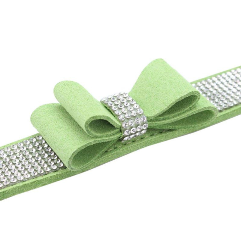 Pietre pentru animale de companie Guler cu nod cu fundă pentru câine, pisică, moale, drăguț, guler pentru cravată, guler din piele PU, pentru animale de companie, pentru animale de companie.