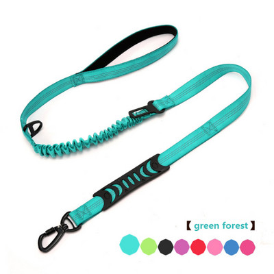 Lesă pentru câini Okinawa rezistentă la explozie, lesă elastică reflectorizante pentru animale de companie pentru plimbarea câinilor și centură de siguranță pentru câini pentru câini mari, mijlocii mici