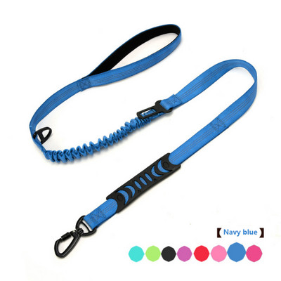 Lesă pentru câini Okinawa rezistentă la explozie, lesă elastică reflectorizante pentru animale de companie pentru plimbarea câinilor și centură de siguranță pentru câini pentru câini mari, mijlocii mici