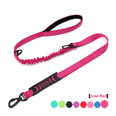 Lesă pentru câini Okinawa rezistentă la explozie, lesă elastică reflectorizante pentru animale de companie pentru plimbarea câinilor și centură de siguranță pentru câini pentru câini mari, mijlocii mici