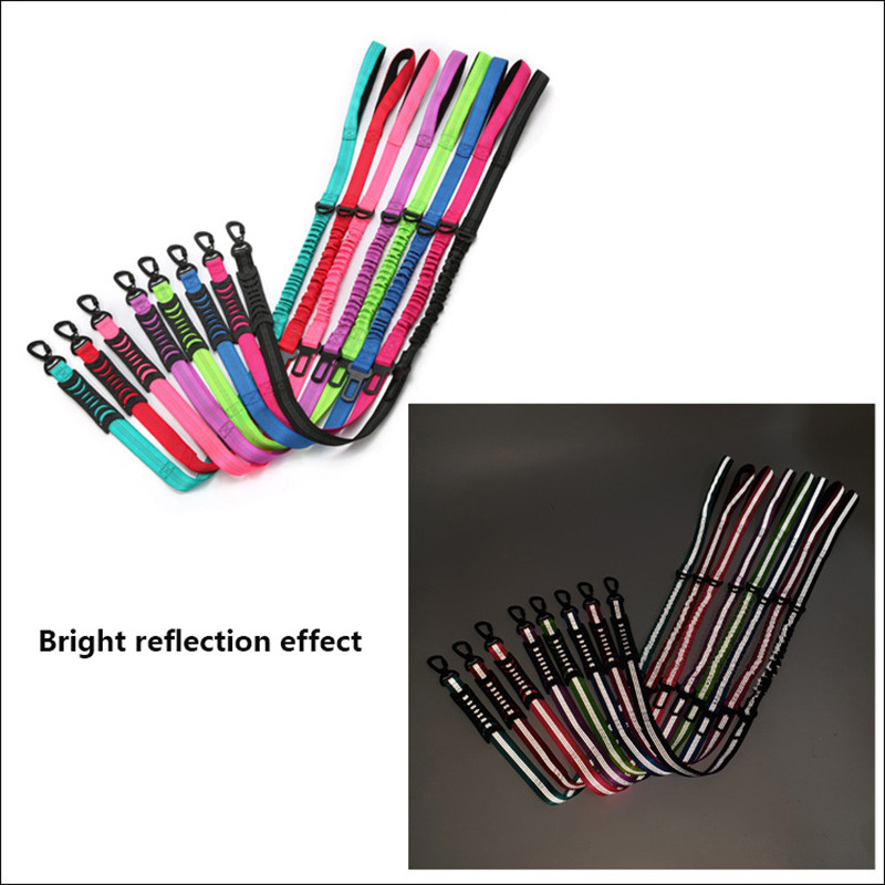 Lesă pentru câini Okinawa rezistentă la explozie, lesă elastică reflectorizante pentru animale de companie pentru plimbarea câinilor și centură de siguranță pentru câini pentru câini mari, mijlocii mici