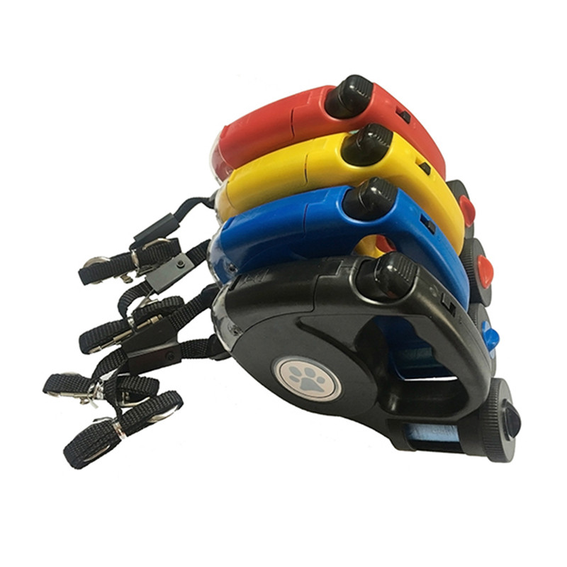 Lesă pentru câini cu LED cu sac de gunoi Lesă automată pentru animale de companie pentru câini, pisici, noapte, siguranță pentru călătorii, funie de tracțiune pentru animale de companie, accesorii pentru câini de 4,5 m