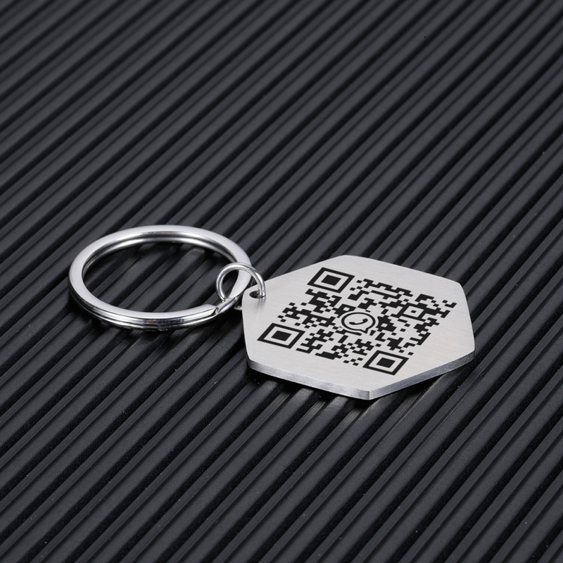 STVK QR kods Pielāgota mājdzīvnieka birka Personalizēta mājdzīvnieki Suņu ID birkas Apkakles piederumi Pielāgoti iegravēti kaklarotas ķēdes piekariņi