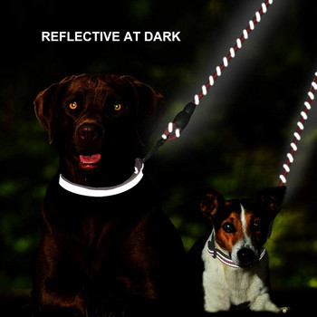 Benepaw Durable Double Dog Leash Coupler Отразяваща здрава двойна каишка за домашни любимци 360° без заплитане за малки, средни големи кучета