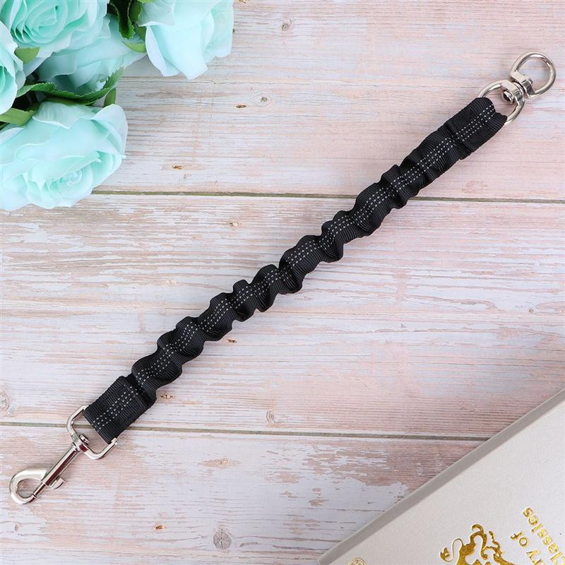 Lesă de extensie pentru câini din nailon, lesă elastică reflectorizantă, lesă bungee pentru câini, guler de ham pentru plimbare și alergare, 37 cm
