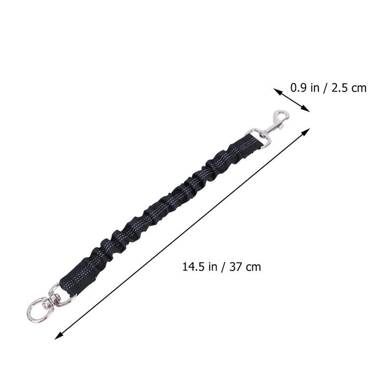 Lesă de extensie pentru câini din nailon, lesă elastică reflectorizantă, lesă bungee pentru câini, guler de ham pentru plimbare și alergare, 37 cm