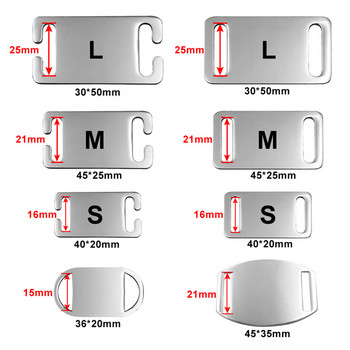 лента за лапи Етикет за домашни любимци от неръждаема стомана Персонализиран етикет за куче Име Телефон Гравирана табелка за нашийник за кучета Персонализирани ID етикети за домашни кучета за кучета