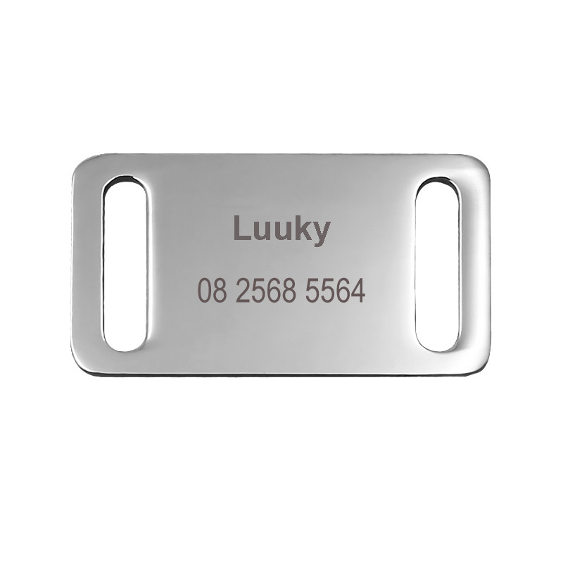 Pawstrip Etichetă pentru animale de companie din oțel inoxidabil Etichetă personalizată pentru câine Nume de telefon Gravat zgarda de câine Plăcuță de identificare Etichete de identificare pentru câini personalizate pentru câini