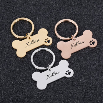 Anti-lost Personalized Pet ID Tag Κολάρο σκύλου Χαραγμένο όνομα κατοικίδιου για κολάρο σκύλου γάτας Κρεμαστό γιακά αξεσουάρ για κατοικίδια