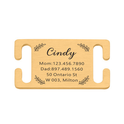 Isikupärastatud lemmiklooma ID silt Lükatav, graveeritud roostevabast terasest nimesildid Kaelarihma tarvikud Ripats Graveerimine Aadressi Koerte Nimesilt