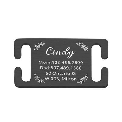 Isikupärastatud lemmiklooma ID silt Lükatav, graveeritud roostevabast terasest nimesildid Kaelarihma tarvikud Ripats Graveerimine Aadressi Koerte Nimesilt