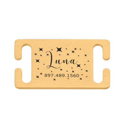 Isikupärastatud lemmiklooma ID silt Lükatav, graveeritud roostevabast terasest nimesildid Kaelarihma tarvikud Ripats Graveerimine Aadressi Koerte Nimesilt