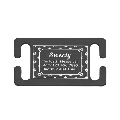 Isikupärastatud lemmiklooma ID silt Lükatav, graveeritud roostevabast terasest nimesildid Kaelarihma tarvikud Ripats Graveerimine Aadressi Koerte Nimesilt