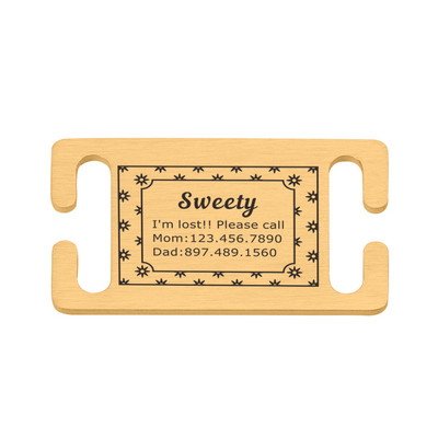 Isikupärastatud lemmiklooma ID silt Lükatav, graveeritud roostevabast terasest nimesildid Kaelarihma tarvikud Ripats Graveerimine Aadressi Koerte Nimesilt