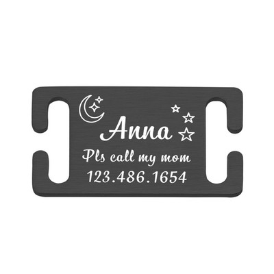 Isikupärastatud lemmiklooma ID silt Lükatav, graveeritud roostevabast terasest nimesildid Kaelarihma tarvikud Ripats Graveerimine Aadressi Koerte Nimesilt