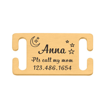 Isikupärastatud lemmiklooma ID silt Lükatav, graveeritud roostevabast terasest nimesildid Kaelarihma tarvikud Ripats Graveerimine Aadressi Koerte Nimesilt