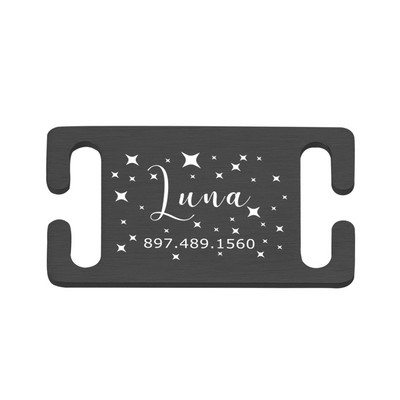 Isikupärastatud lemmiklooma ID silt Lükatav, graveeritud roostevabast terasest nimesildid Kaelarihma tarvikud Ripats Graveerimine Aadressi Koerte Nimesilt