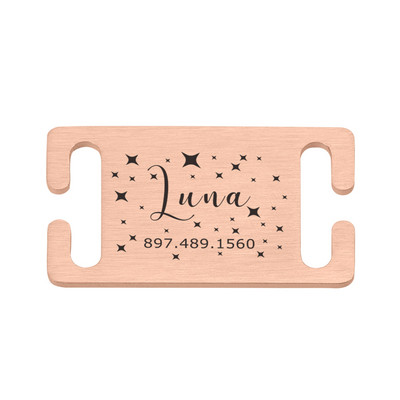 Isikupärastatud lemmiklooma ID silt Lükatav, graveeritud roostevabast terasest nimesildid Kaelarihma tarvikud Ripats Graveerimine Aadressi Koerte Nimesilt