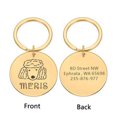 Kohandatud koerasildid Isikupärastatud graveeritud Lemmiklooma kutsika Kassi ID Kaelarihm Nime Aadress Silt Lemmikloomatarvikud Väikestele Koertele Kassi lemmikloomad Tooted