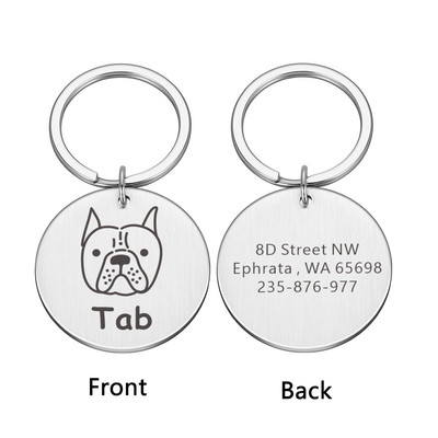 Kohandatud koerasildid Isikupärastatud graveeritud Lemmiklooma kutsika Kassi ID Kaelarihm Nime Aadress Silt Lemmikloomatarvikud Väikestele Koertele Kassi lemmikloomad Tooted