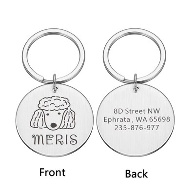 Kohandatud koerasildid Isikupärastatud graveeritud Lemmiklooma kutsika Kassi ID Kaelarihm Nime Aadress Silt Lemmikloomatarvikud Väikestele Koertele Kassi lemmikloomad Tooted