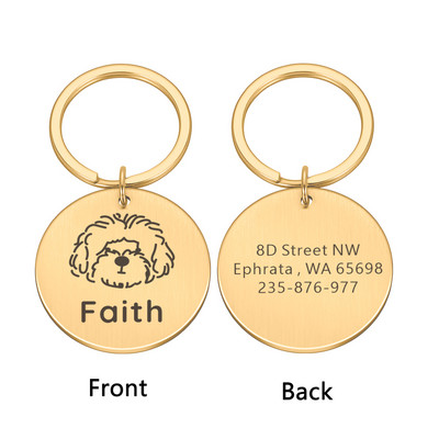 Kohandatud koerasildid Isikupärastatud graveeritud Lemmiklooma kutsika Kassi ID Kaelarihm Nime Aadress Silt Lemmikloomatarvikud Väikestele Koertele Kassi lemmikloomad Tooted