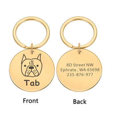 Kohandatud koerasildid Isikupärastatud graveeritud Lemmiklooma kutsika Kassi ID Kaelarihm Nime Aadress Silt Lemmikloomatarvikud Väikestele Koertele Kassi lemmikloomad Tooted