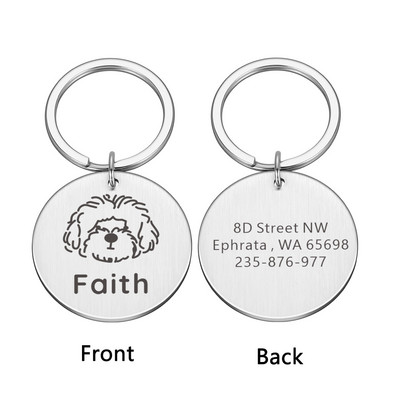 Kohandatud koerasildid Isikupärastatud graveeritud Lemmiklooma kutsika Kassi ID Kaelarihm Nime Aadress Silt Lemmikloomatarvikud Väikestele Koertele Kassi lemmikloomad Tooted