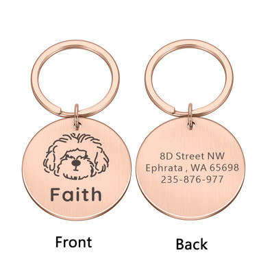 Kohandatud koerasildid Isikupärastatud graveeritud Lemmiklooma kutsika Kassi ID Kaelarihm Nime Aadress Silt Lemmikloomatarvikud Väikestele Koertele Kassi lemmikloomad Tooted