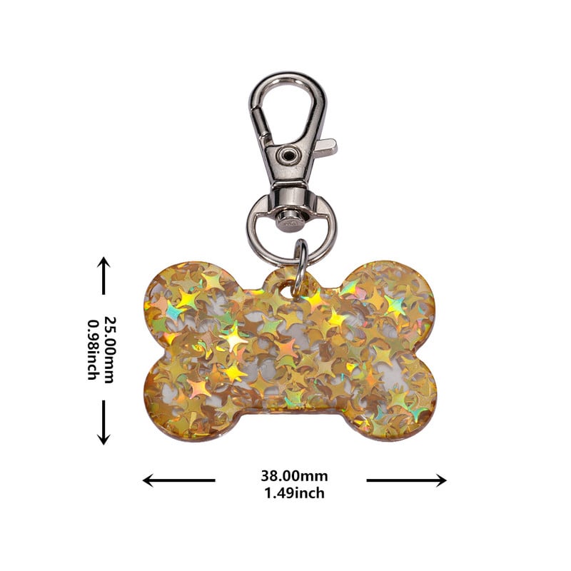 1 buc Etichete de identificare pentru animale de companie personalizate gratuite Etichete de identificare acrilice pentru animale de companie, personalizate pentru câine, pisică, accesorii pentru guler colorat, etichete cu nume pentru animale de companie