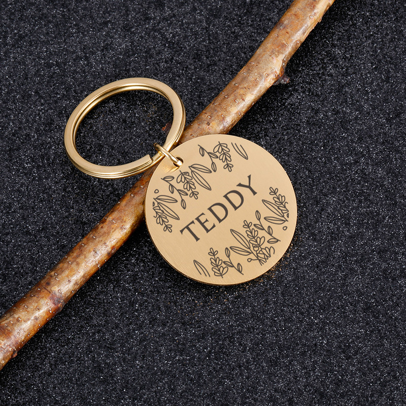 Nume personalizat Etichete de identificare pentru câinele pentru animale de companie Adresă de telefon Etichete de identificare pentru animale de companie de înaltă calitate Plăcuță de identificare din oțel inoxidabil Guler cu pandantiv anti-pierdere