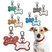 Kohandatud koerasildi kadumisevastane lemmikloomade koerte peegli medal graveeringuga nime ja aadressi kaelarihma sildid koertele Kutsikas kass Lemmikloomatarvikud